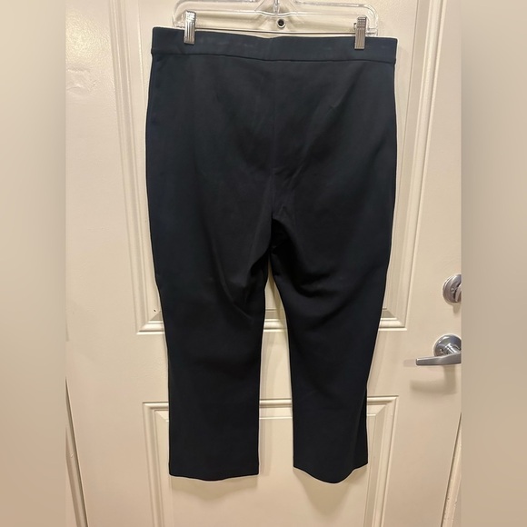 NWT J.Jill Cotton Ponte Black Petite Modern Minimalist Straight Pants,size MP - Picture 6 of 6